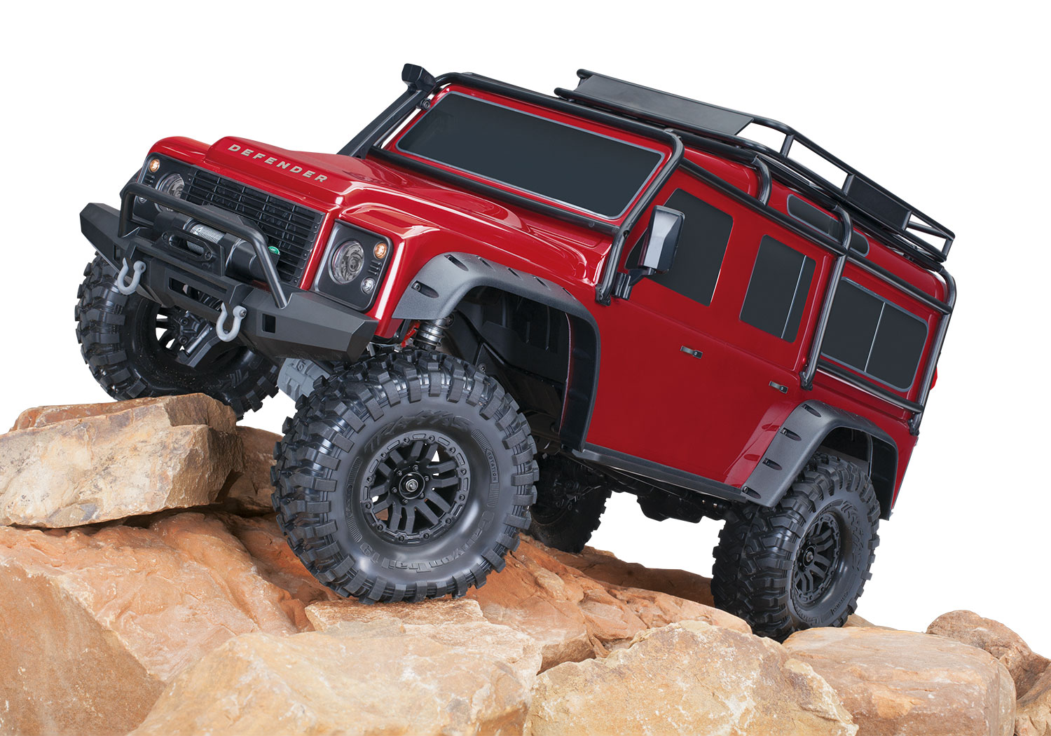 Traxxas TRX4 Defender 1:10 Scale Clipless Body 82256-4 Red - CINERIGS