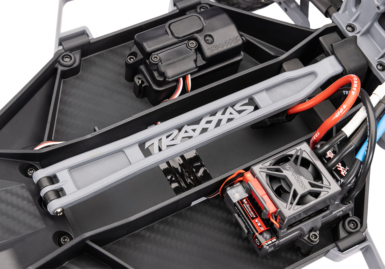 58434-4-Slash-2WD-VX3-Battery-Holddown-4998_60308799 New Traxxas Slash 2WD VX3 Brushless RTR 1/10 4WD Short Course RC Truck Blue - Image 5