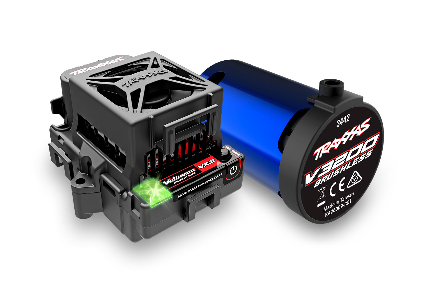 VX3-Power-System-w-Fan_60875341 New Traxxas Slash 2WD VX3 Brushless RTR 1/10 4WD Short Course RC Truck Blue - Image 14