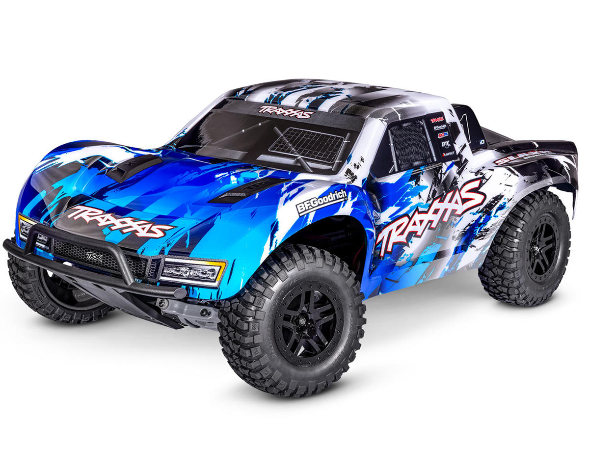 tra58434-4-blue New Traxxas Slash 2WD VX3 Brushless RTR 1/10 4WD Short Course RC Truck Blue - Image 1