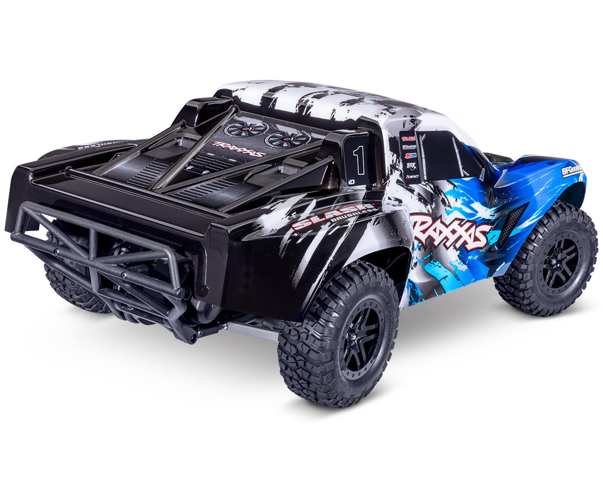 tra58434-4-blue_1 New Traxxas Slash 2WD VX3 Brushless RTR 1/10 4WD Short Course RC Truck Blue - Image 2