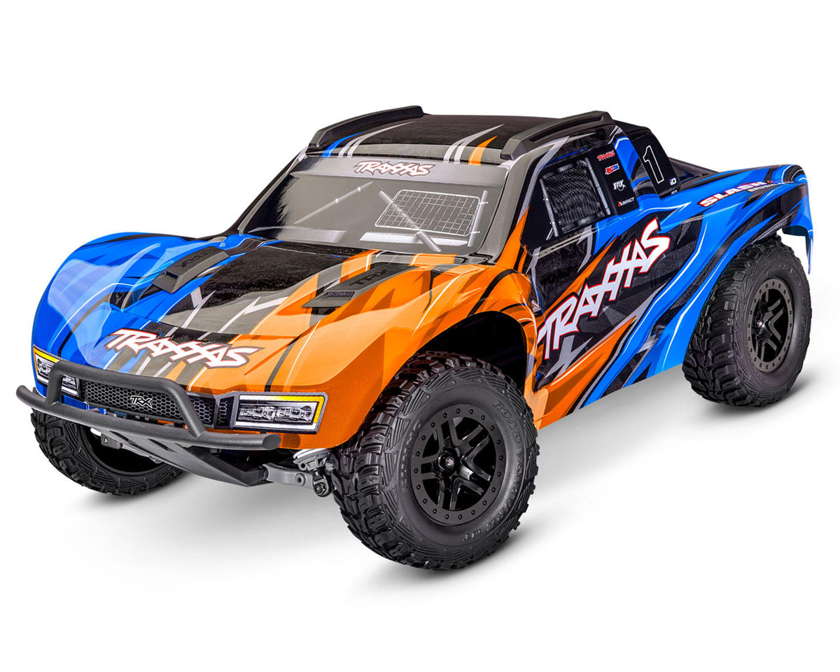 tra68454-4-orng New Traxxas Slash 4X4 VX3 Brushless RTR 1/10 4WD Short Course RC Truck Orng - Image 1